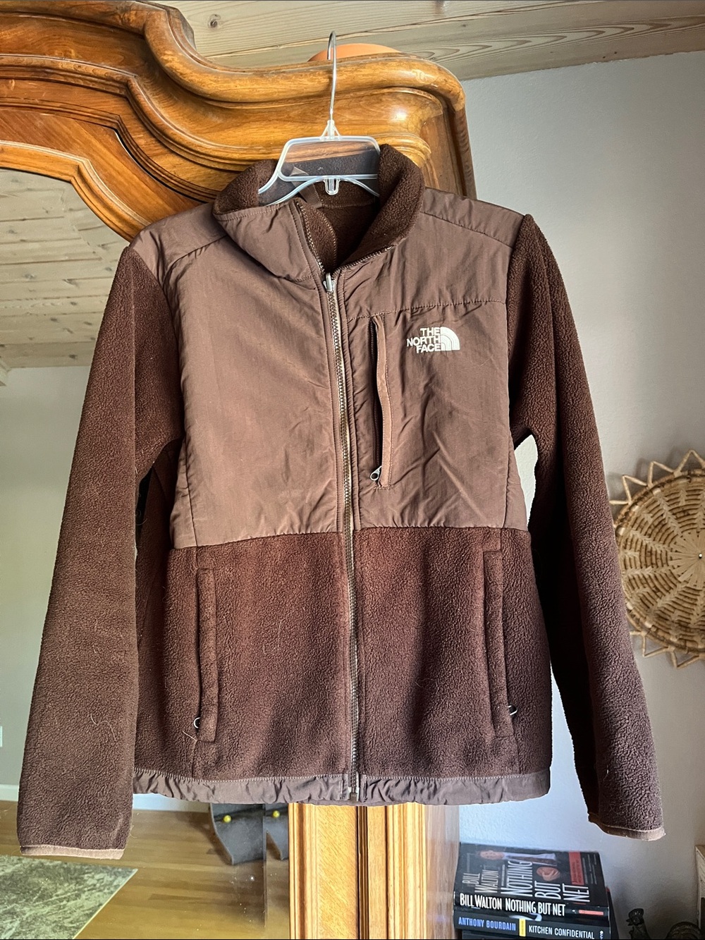 TNF Denali Brown Fleece Zip up Jacket